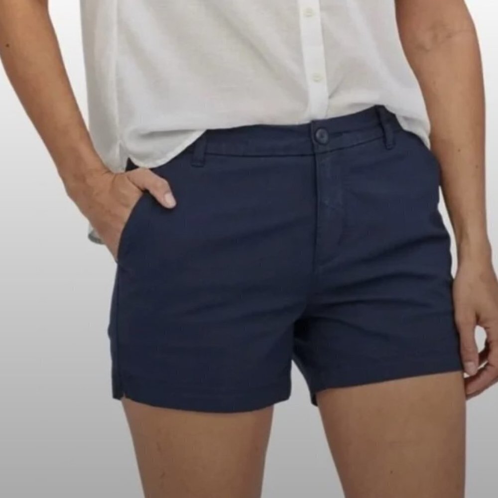 Patagonia Women's Stretch All-Wear Shorts 4" Navy Blue